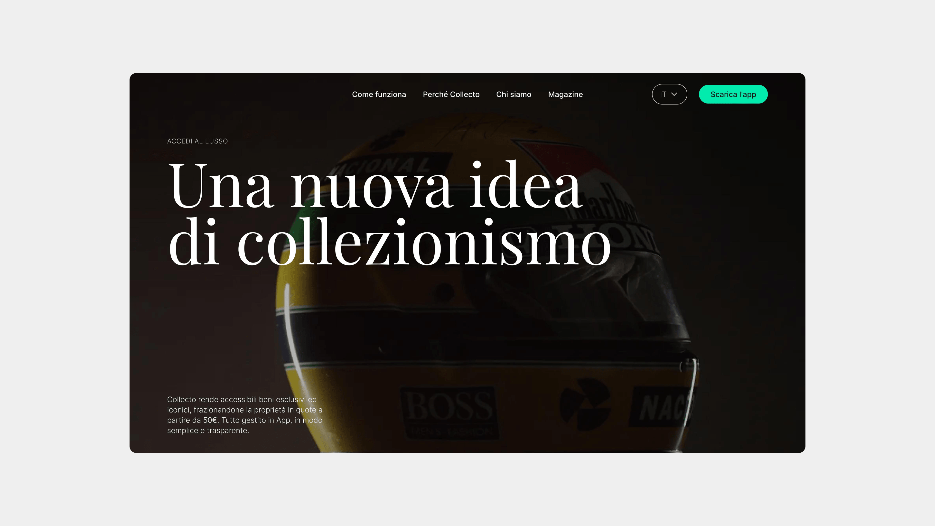 Collecto – sito web realizzato da Studio Kobalto