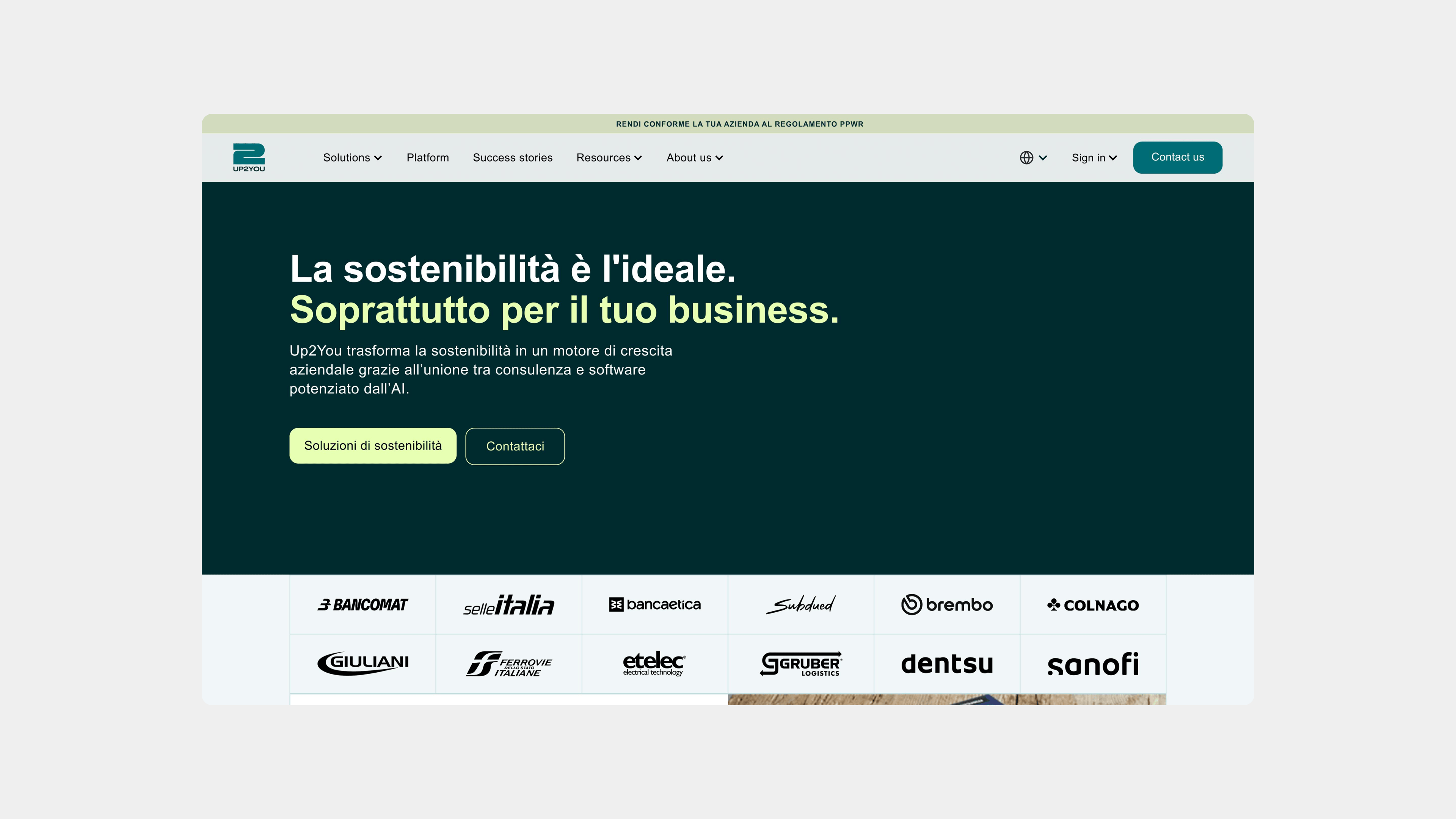 Up2You – sito web realizzato da Studio Kobalto